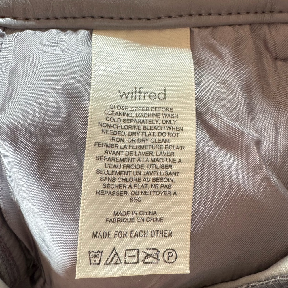 Wilfred Taupe Faux Leather Pants, Women’s 2 - Picture 3 of 3